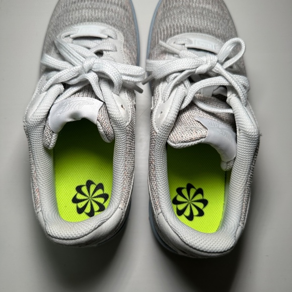 Nike Air Force 1 Crater Flyknit GS Youth 7Y White Photon Dust Sneaker - Picture 6 of 9